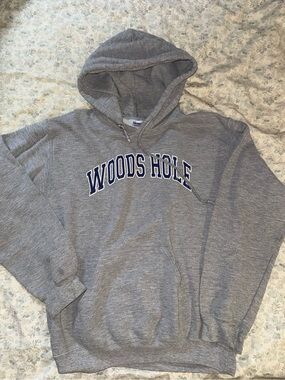 Gildan Gray 'Woods Hole' Hooded Sweatshirt